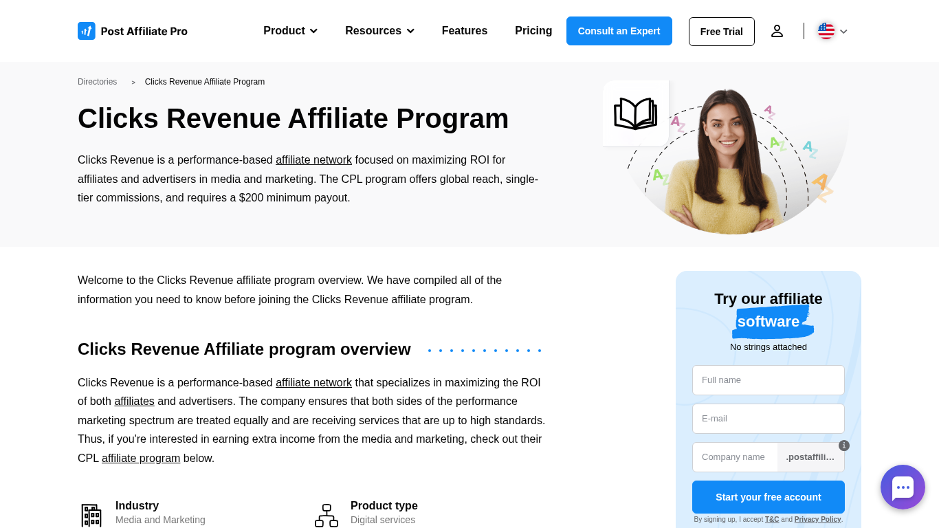 Programa de Afiliados Clicks Revenue