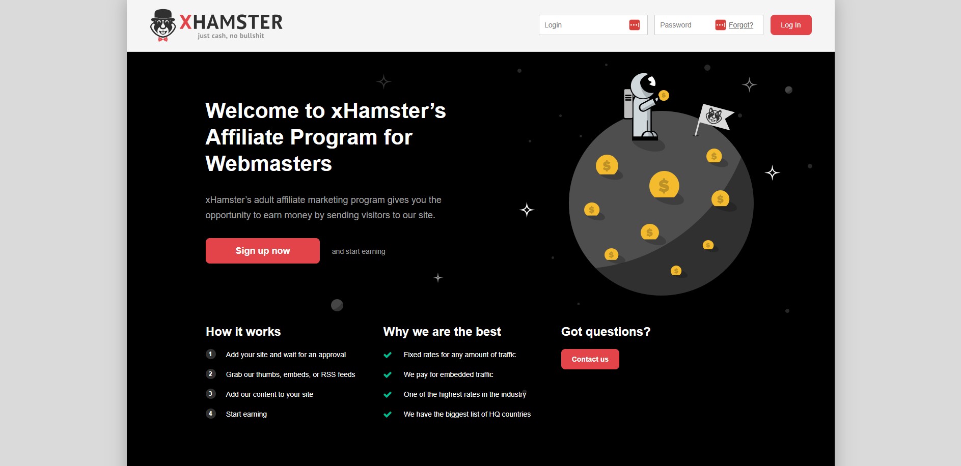 Programa de Afiliados xHamster’s Partnership