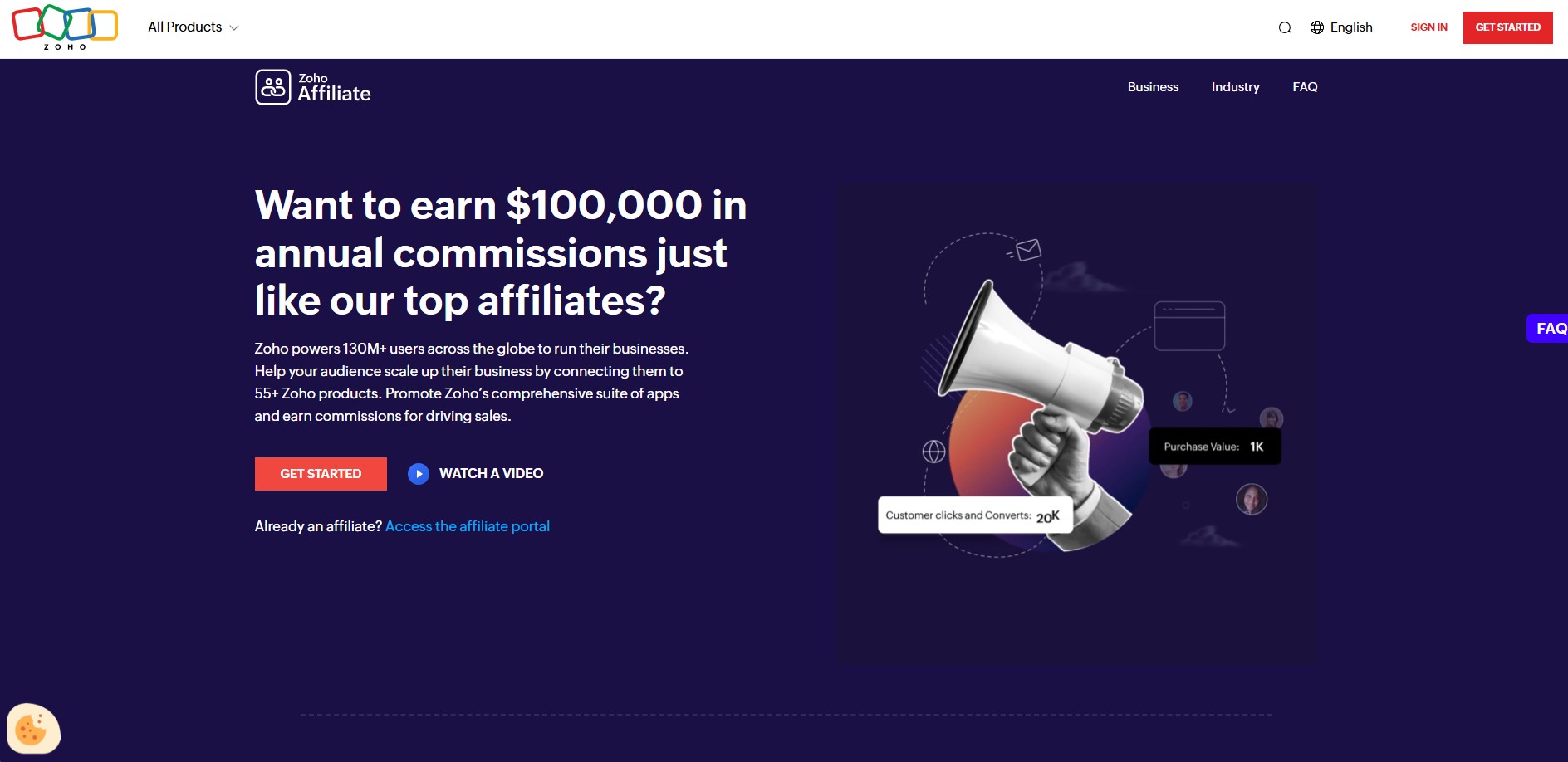 Programa de Afiliados Zoho