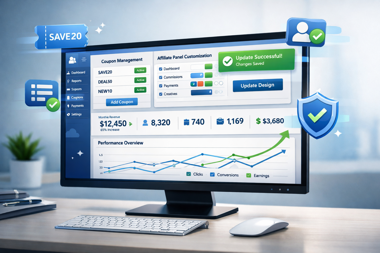Correções de Bugs no PostAffiliatePro: Atribuição de Cupons e Melhorias no Painel do Afiliado