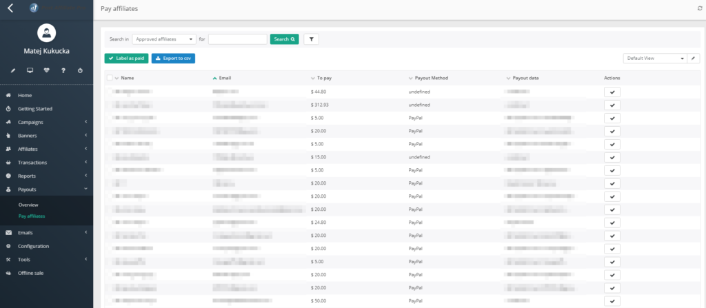 Post Affiliate Pro - pagamentos para afiliados