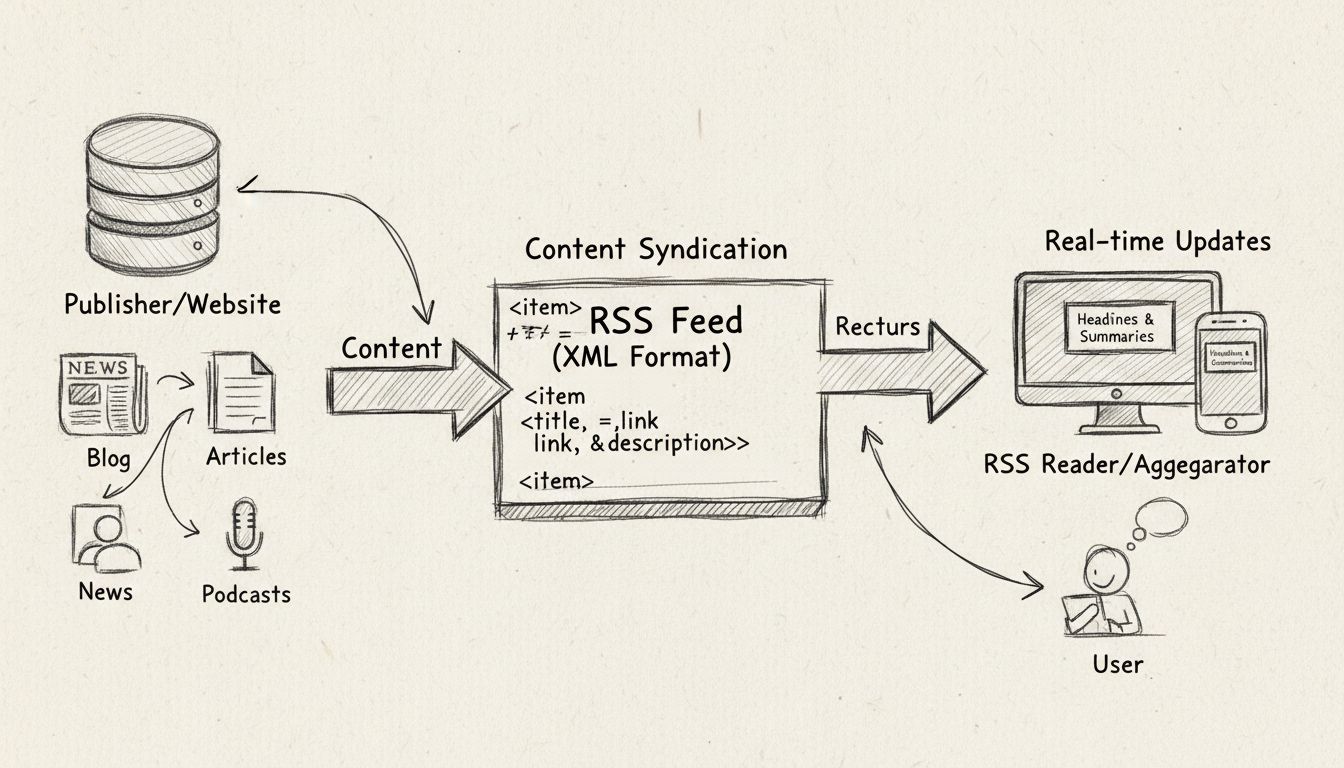 Quais são os recursos do Rich Site Summary (RSS)?
