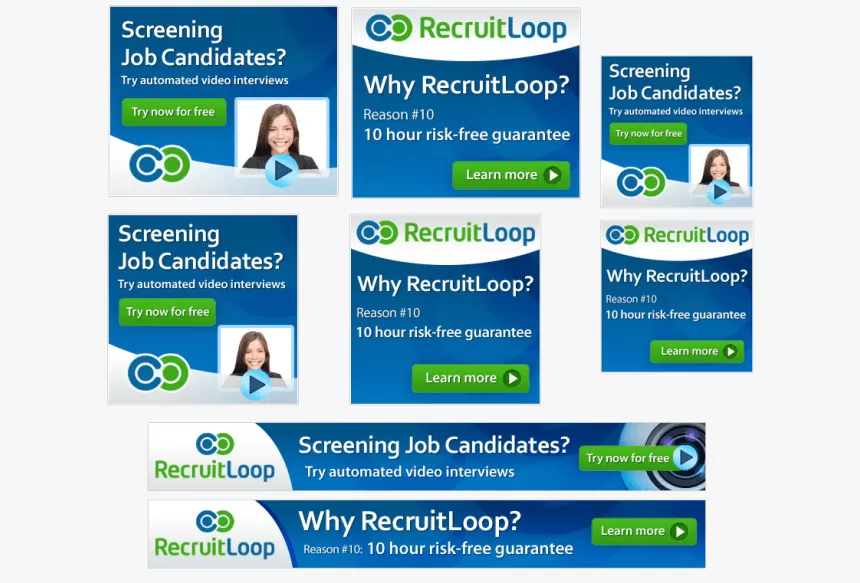 Exemplos de banners publicitários