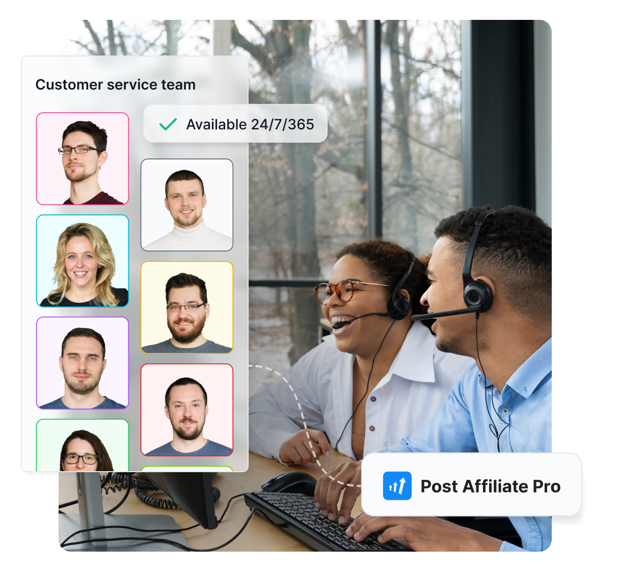 Atendimento ao cliente 5 estrelas para todos os clientes com o Post Affiliate Pro.