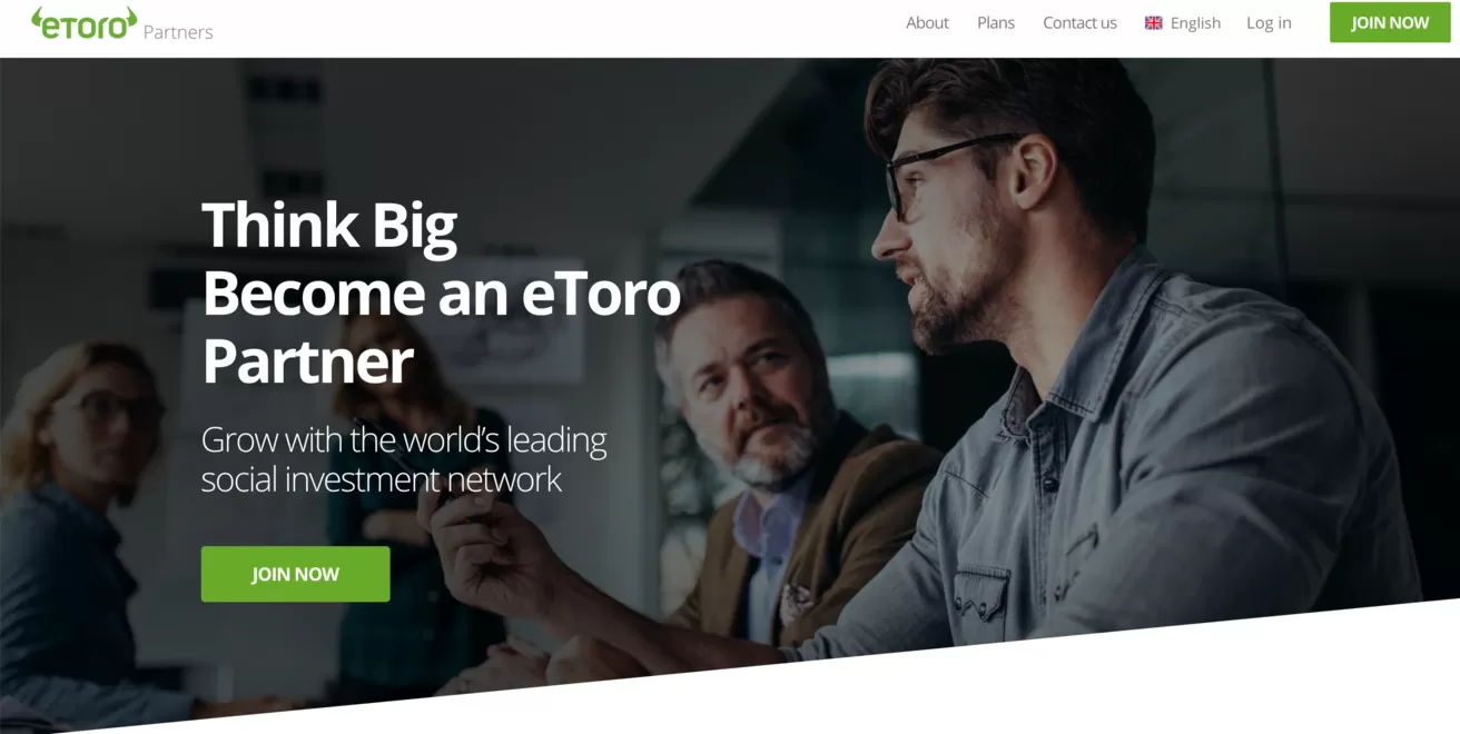Principais programas de afiliados Etoro