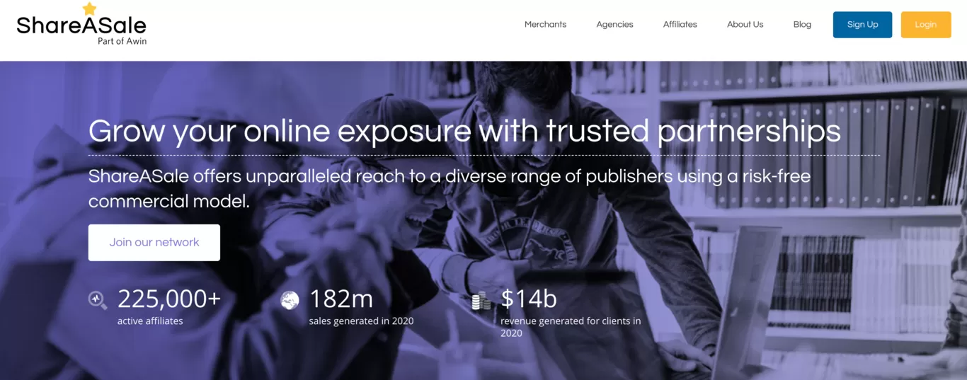 Top affiliate networks ShareASale