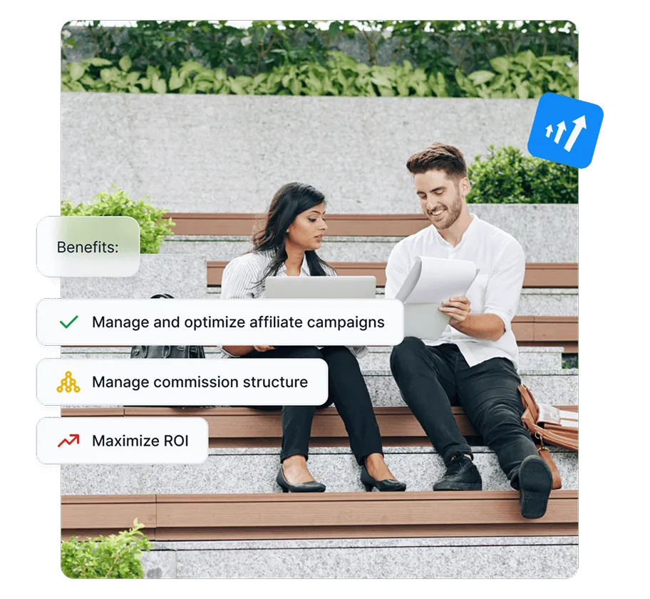 Uma captura de tela do painel do Post Affiliate Pro com visão geral e métricas.
