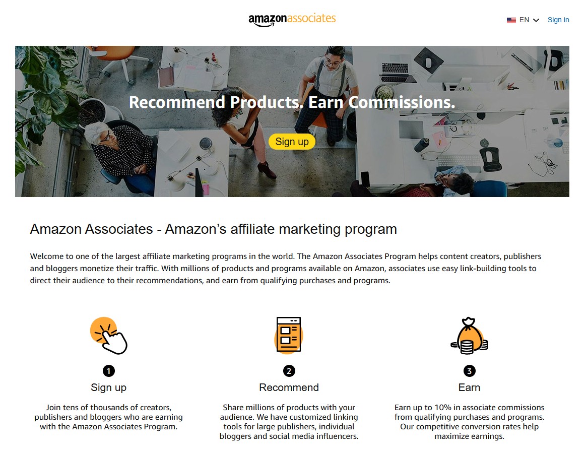 Programa de Afiliados Amazon Associates