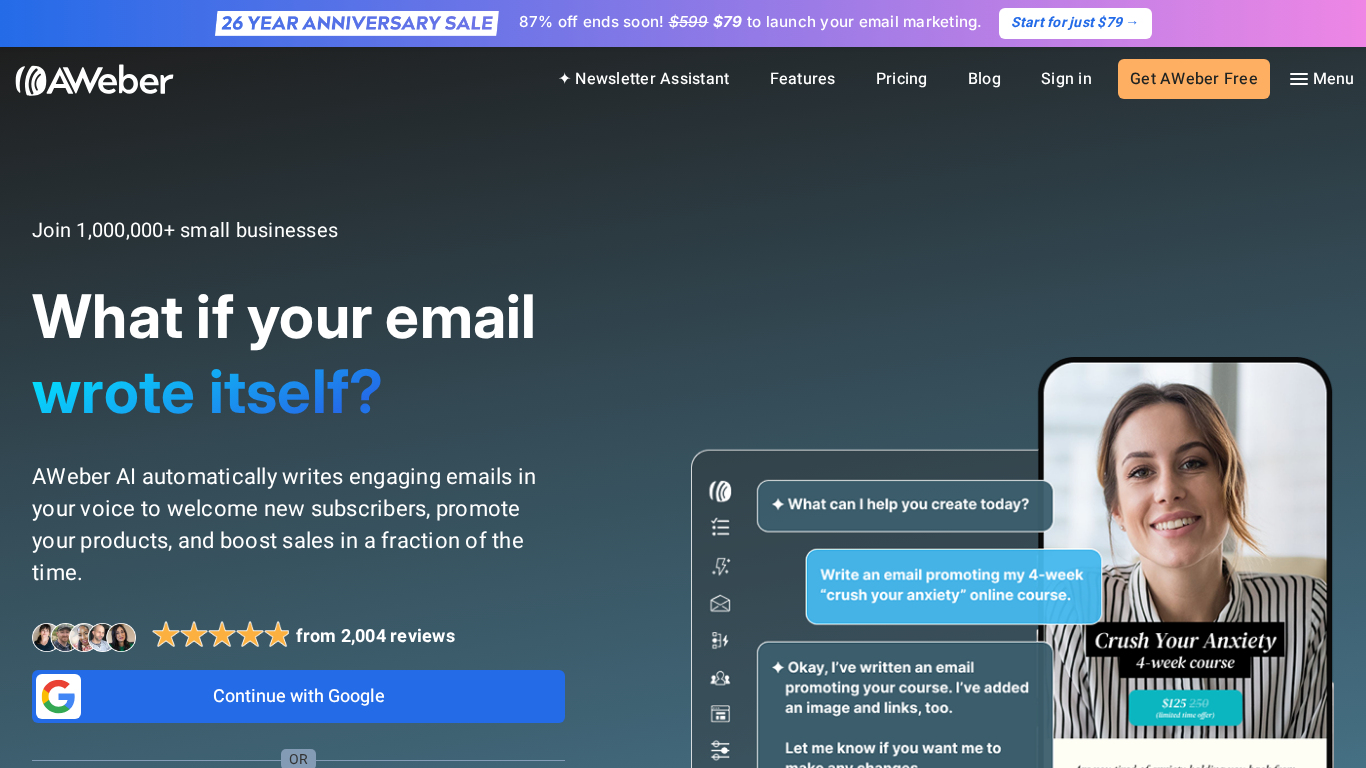 Programa de Afiliados AWeber