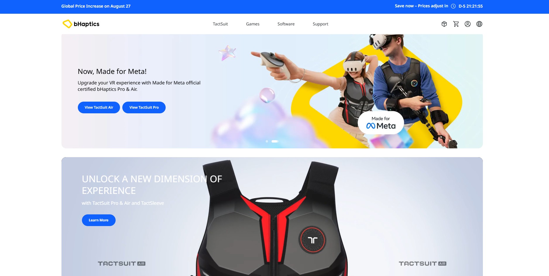 Programa de Afiliados bHaptics