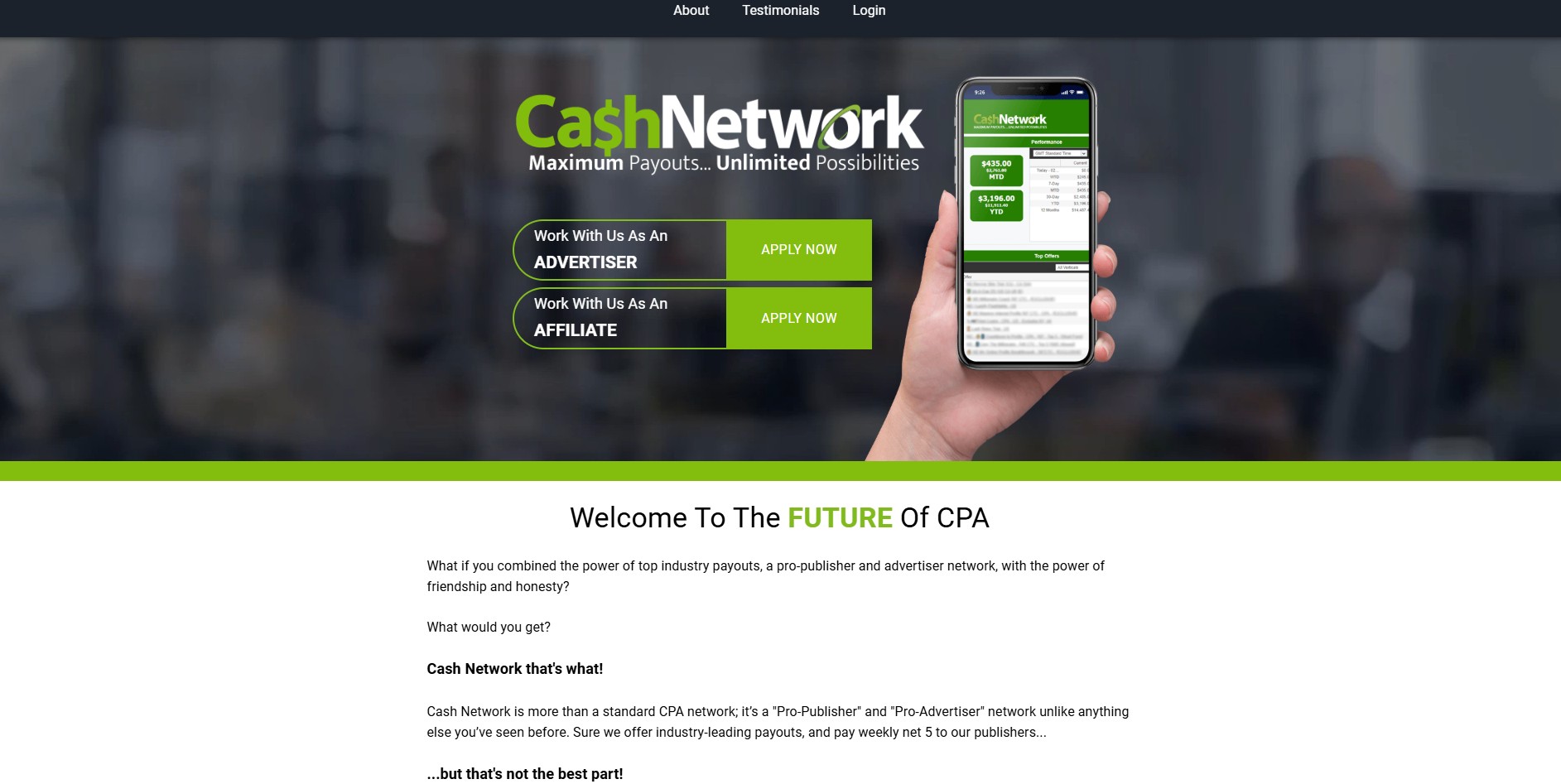 Programa de Afiliados Cash Network