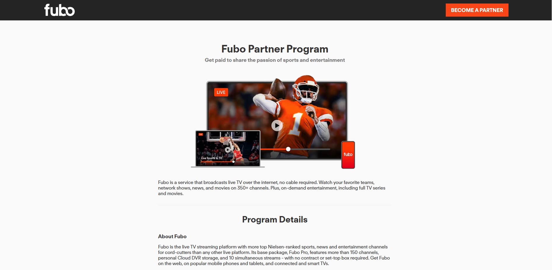 Programa de Afiliados fuboTV