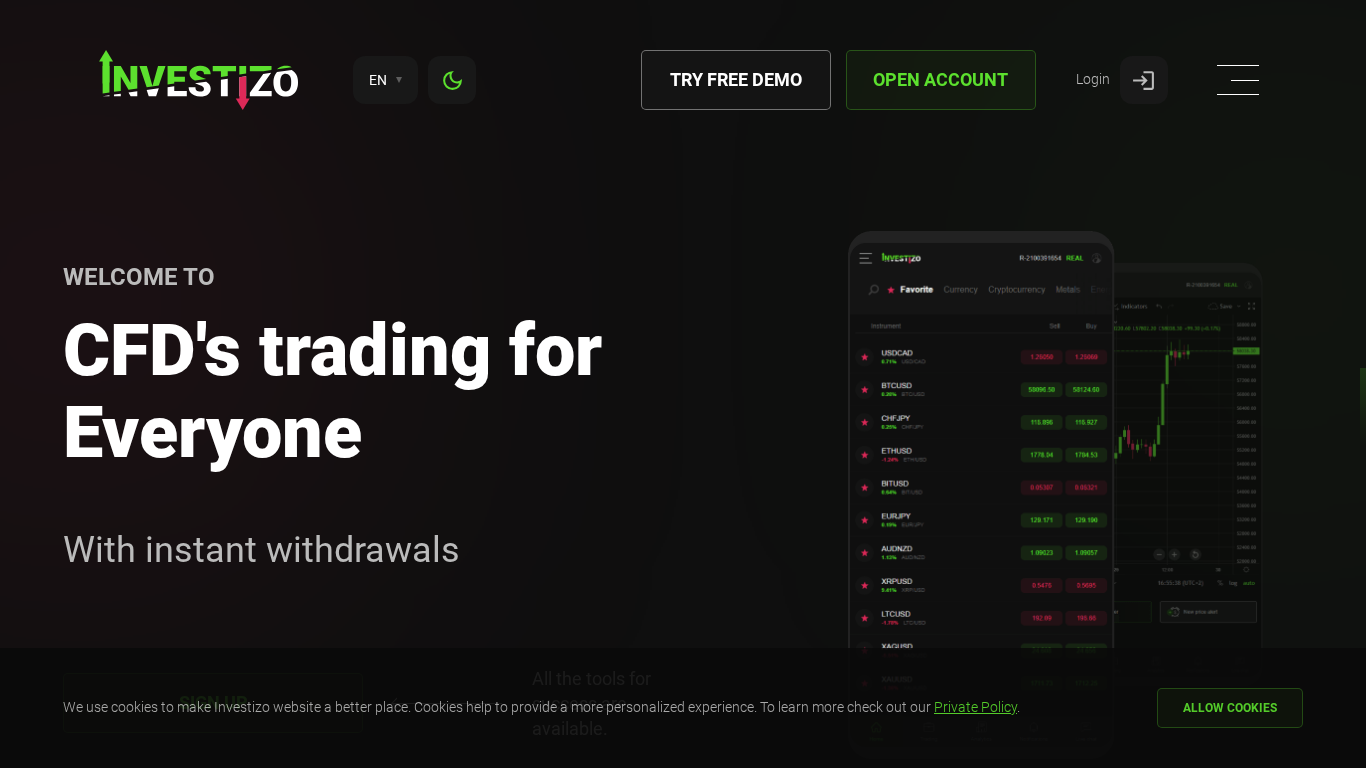 Programa de Afiliados Investizo