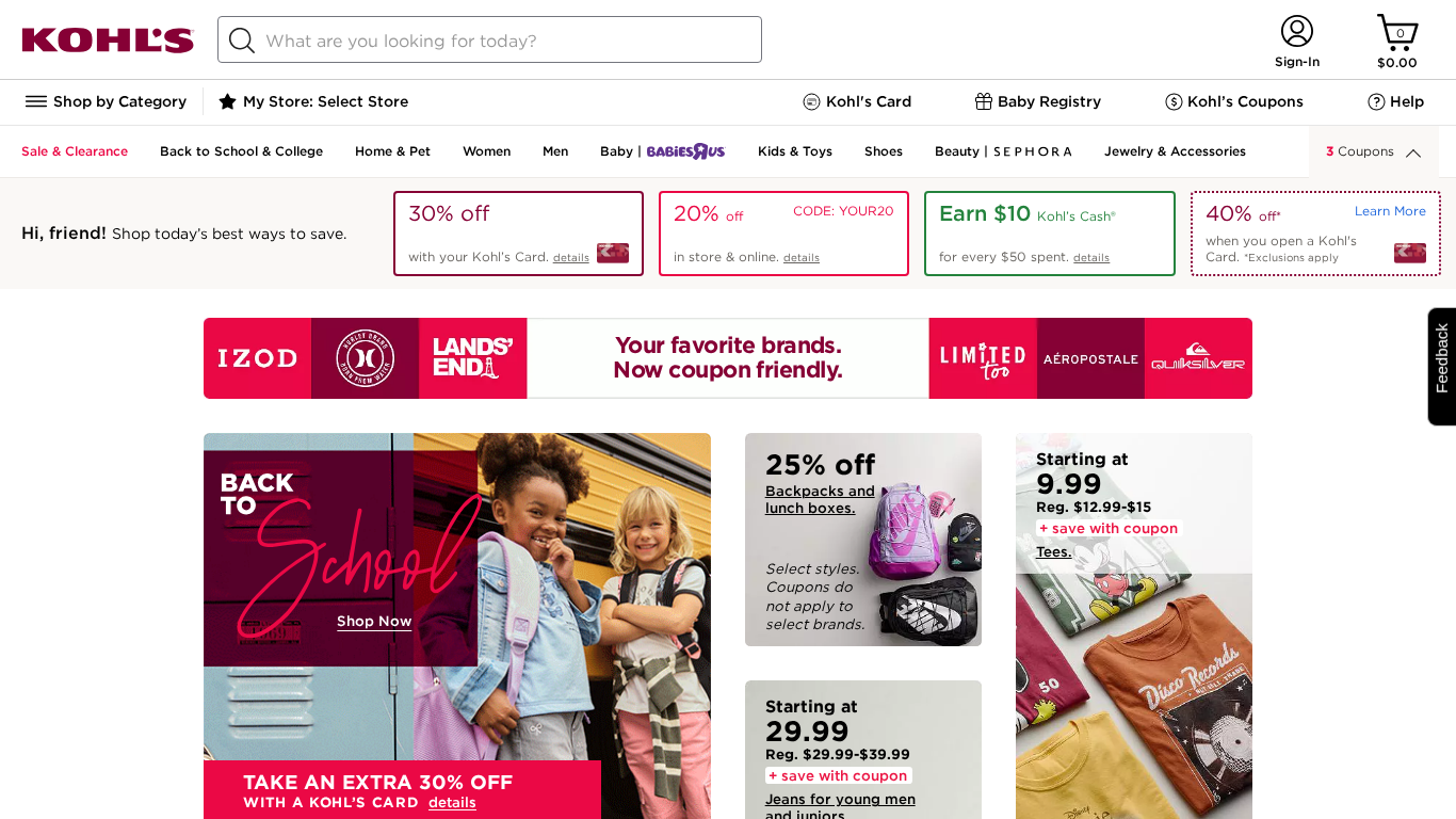 Programa de Afiliados da Kohl's