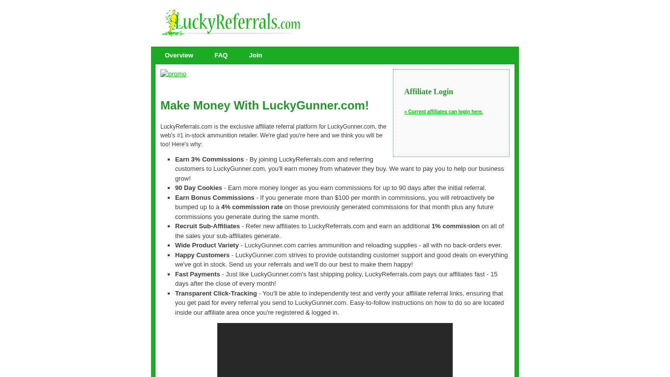 Programa de Afiliados LuckyReferrals