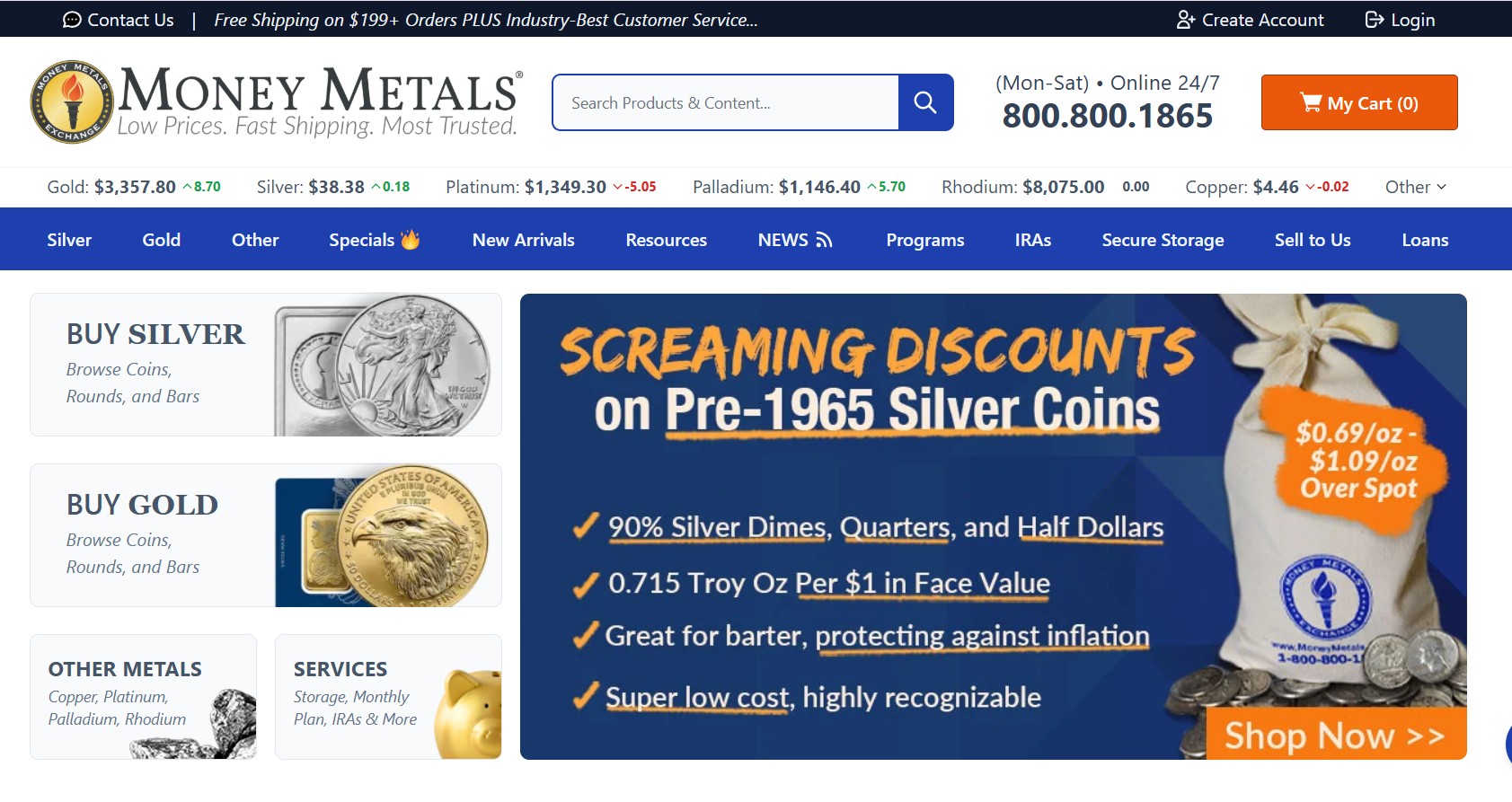 Programa de Afiliados Money Metals Exchange