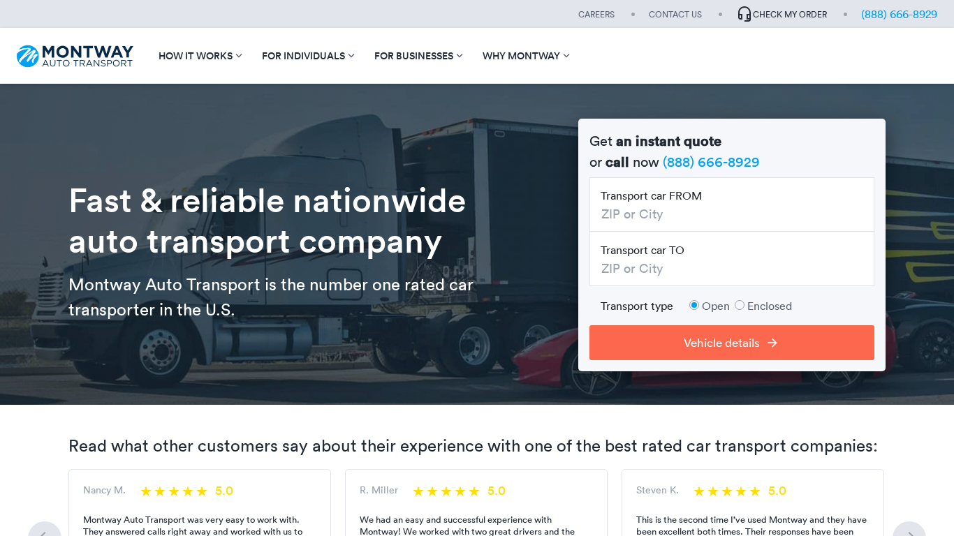 Programa de Afiliados Montway Auto Transport