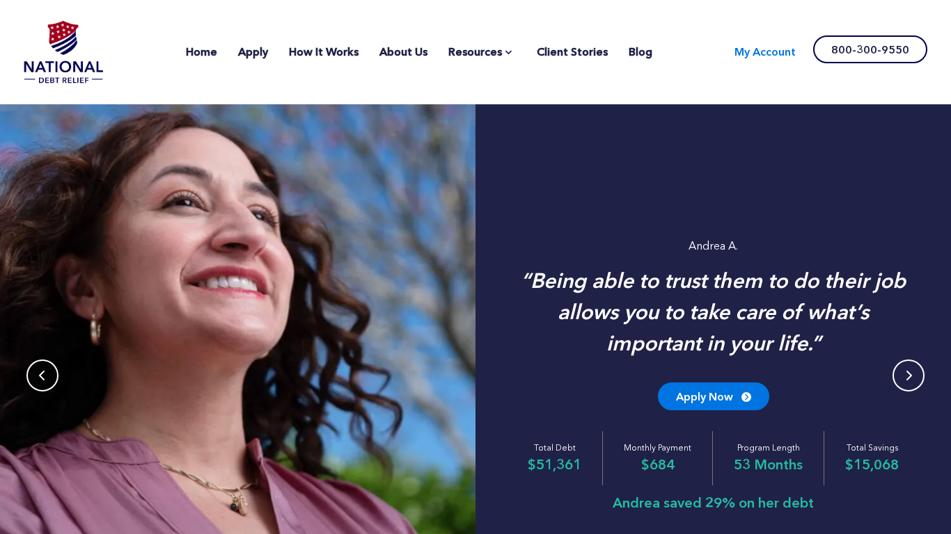 Programa de Afiliados National Debt Relief