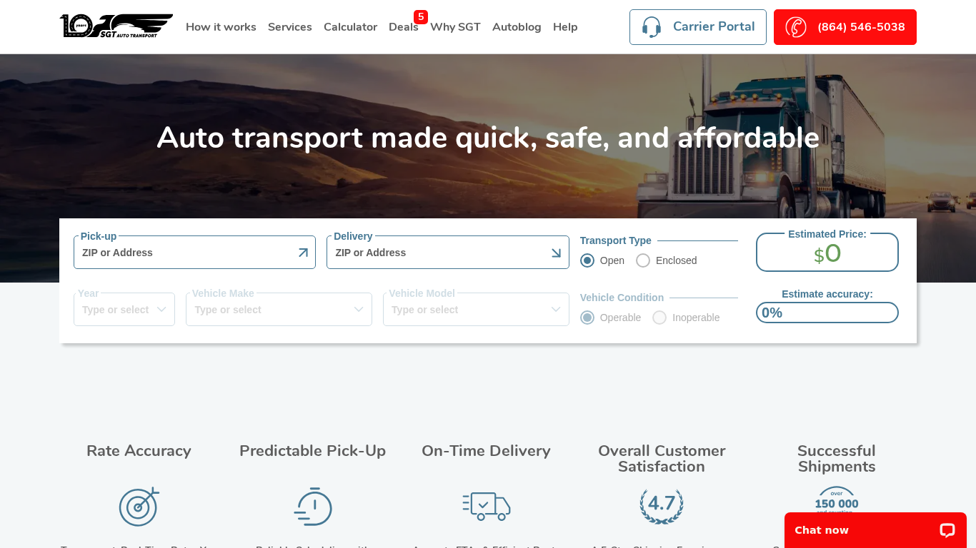 Programa de Afiliados SGT Auto Transport