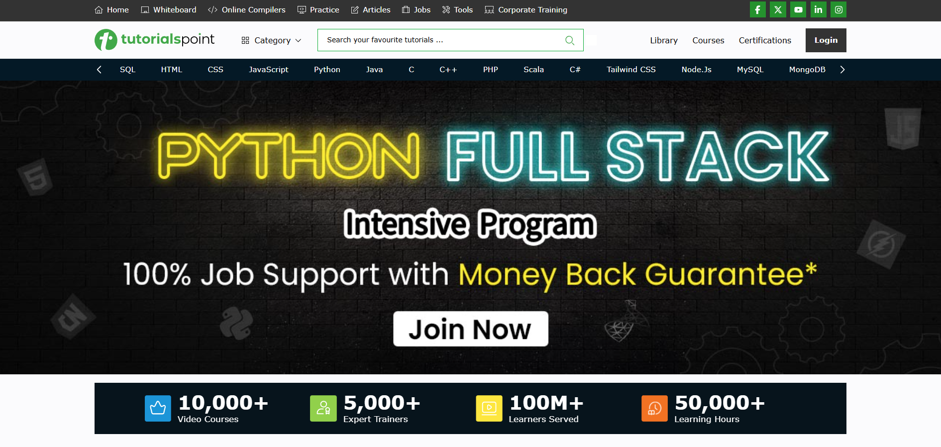 Programa de Afiliados Tutorials Point