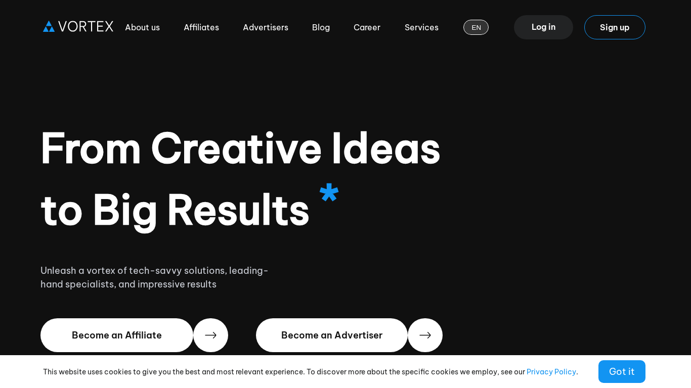 Programa de Afiliados Vortex Advertising