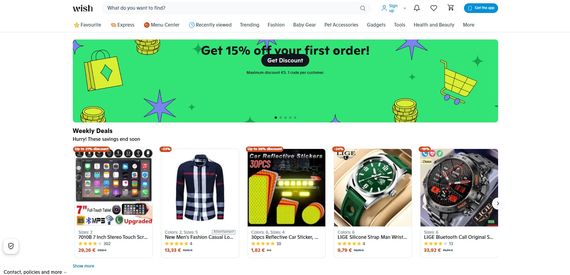 Programa de Afiliados Wish