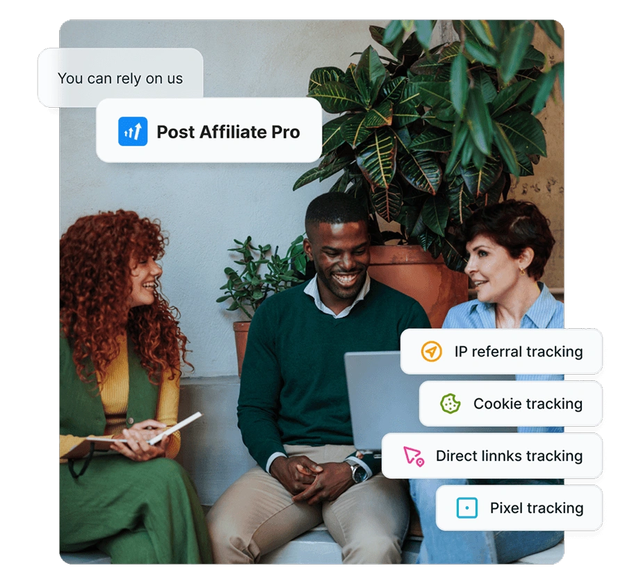 Uma captura de tela do painel do Post Affiliate Pro com visão geral e métricas.