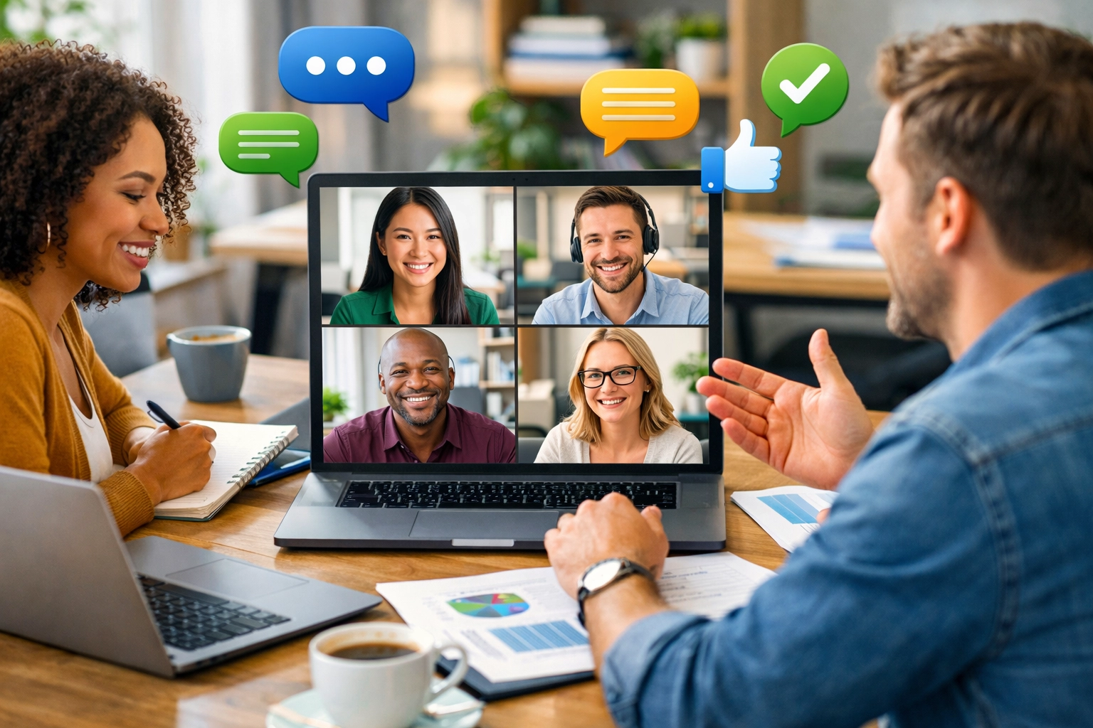 Colaboração de equipe e comunicação para gestão de redatores freelancers