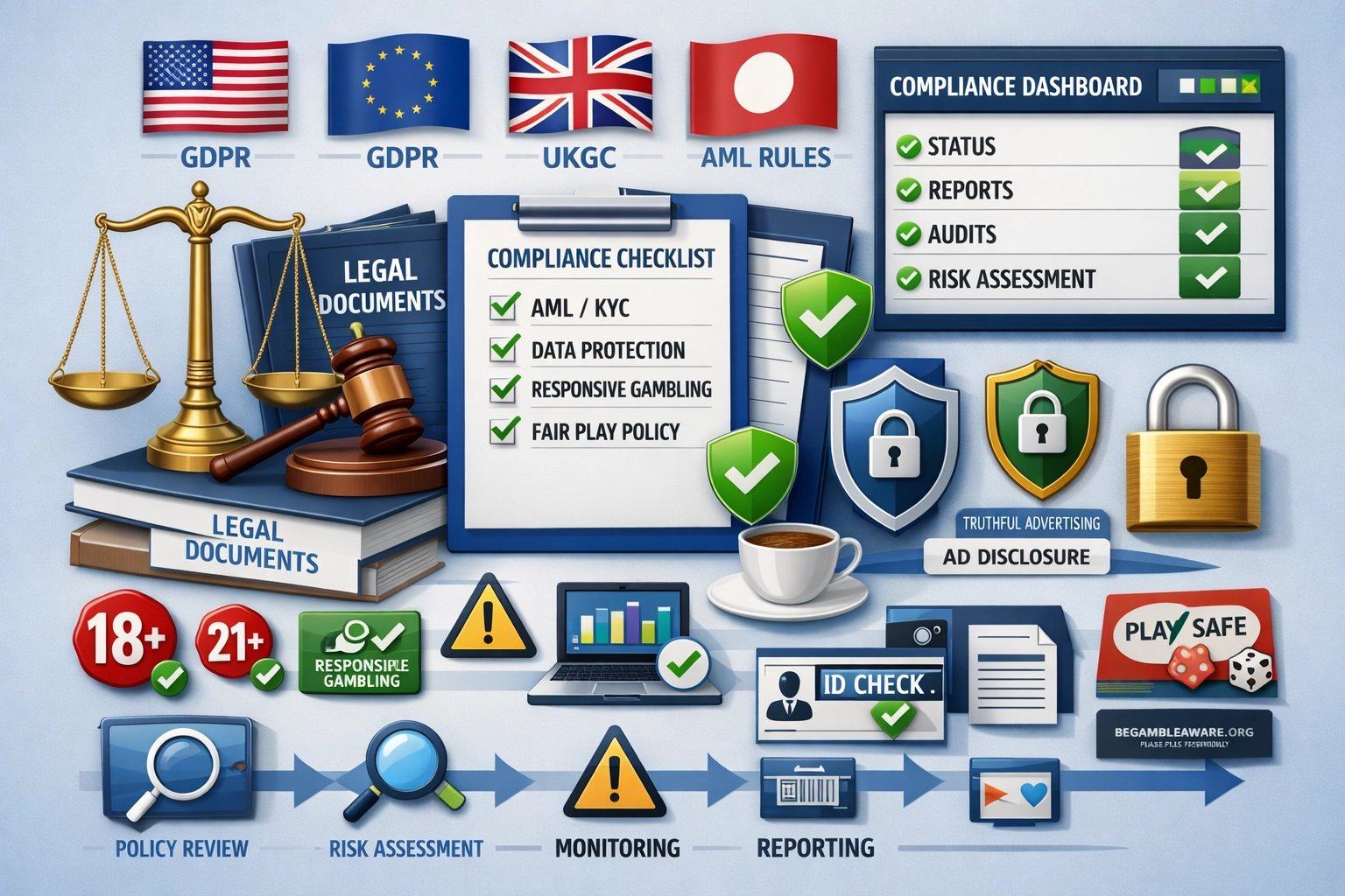 Compliance e estrutura legal para afiliados de apostas