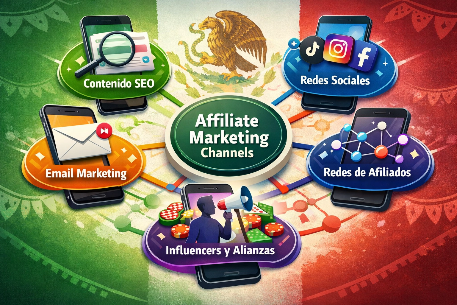 Canais de Marketing de Afiliados para Jogos Online no México