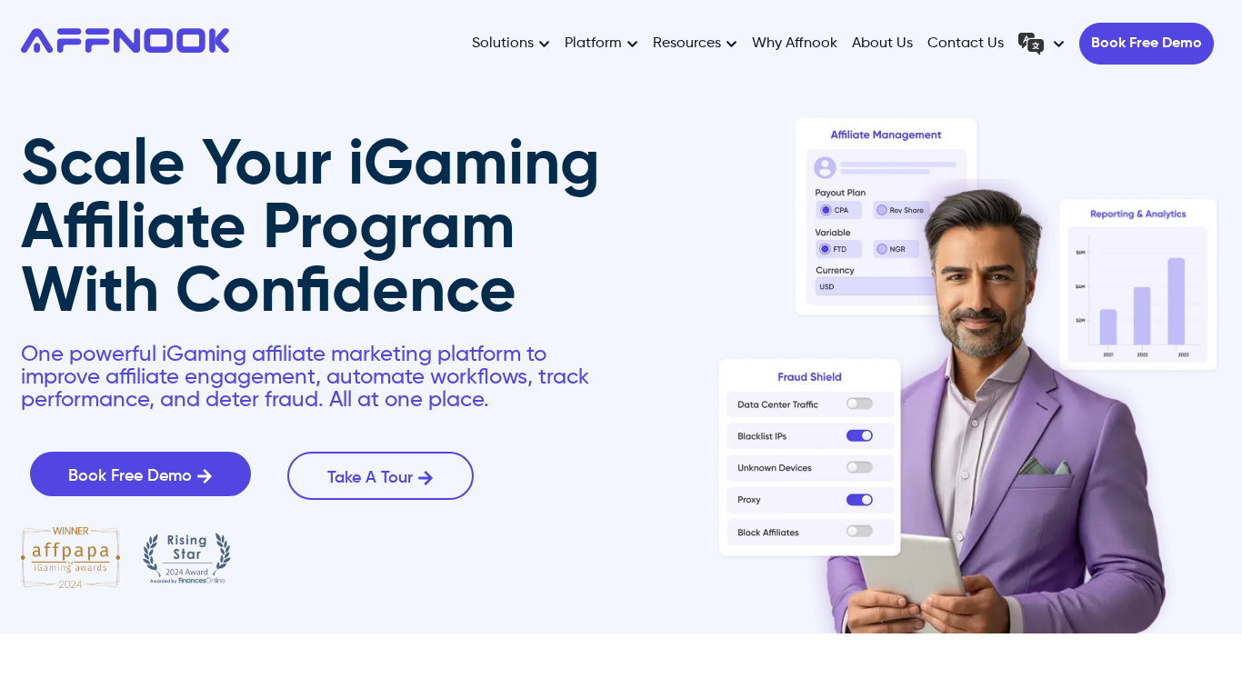 Plataforma Affnook de prevenção de fraudes em afiliados