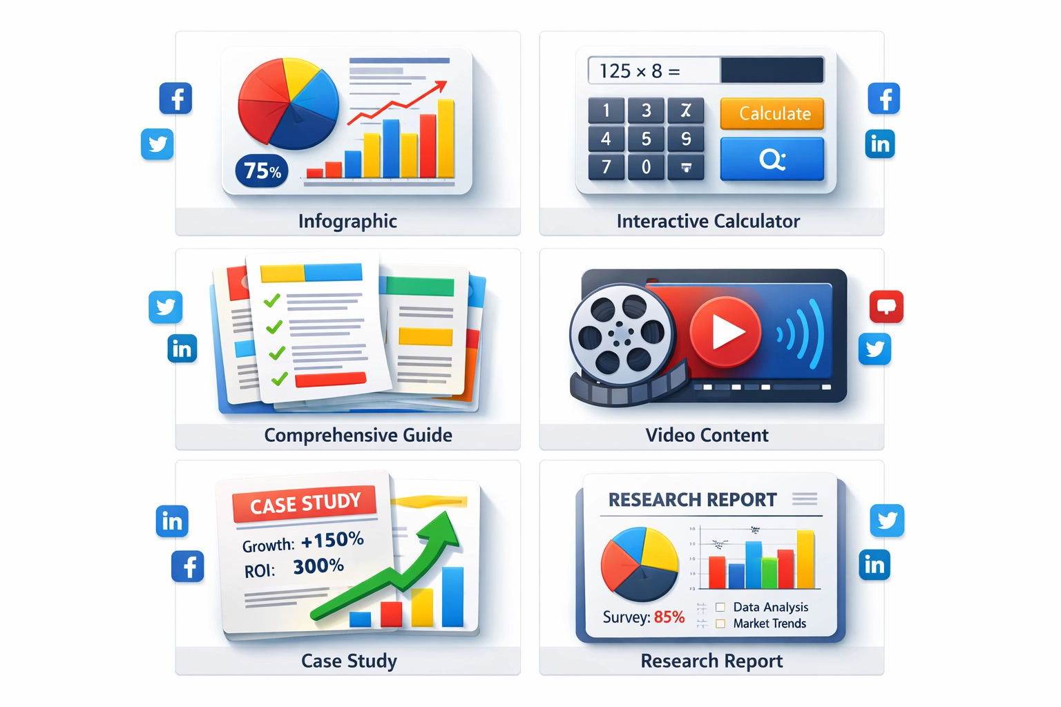 Different types of shareable content for link building