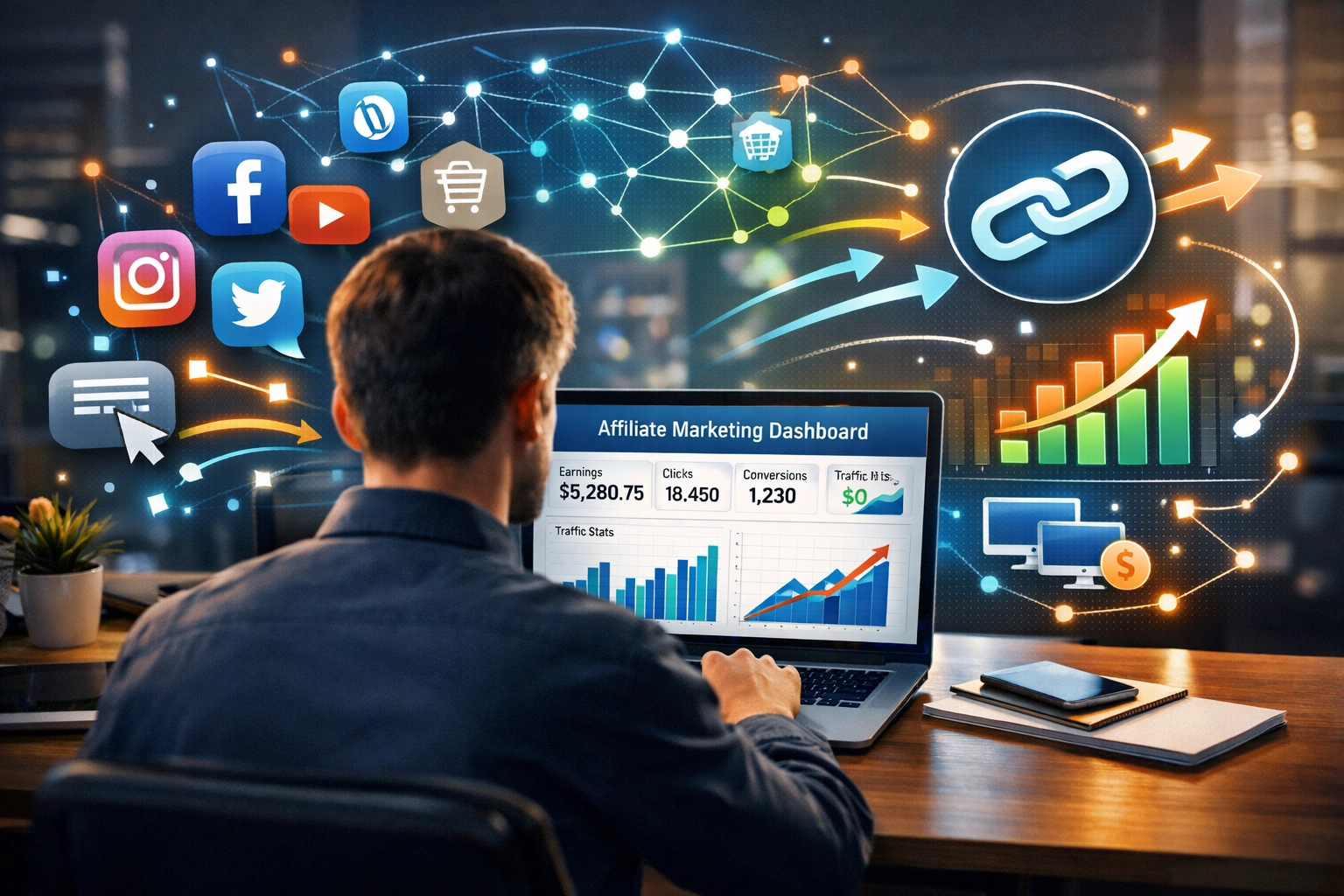 Como as Mídias Sociais Geram Backlinks para Sites de Afiliados