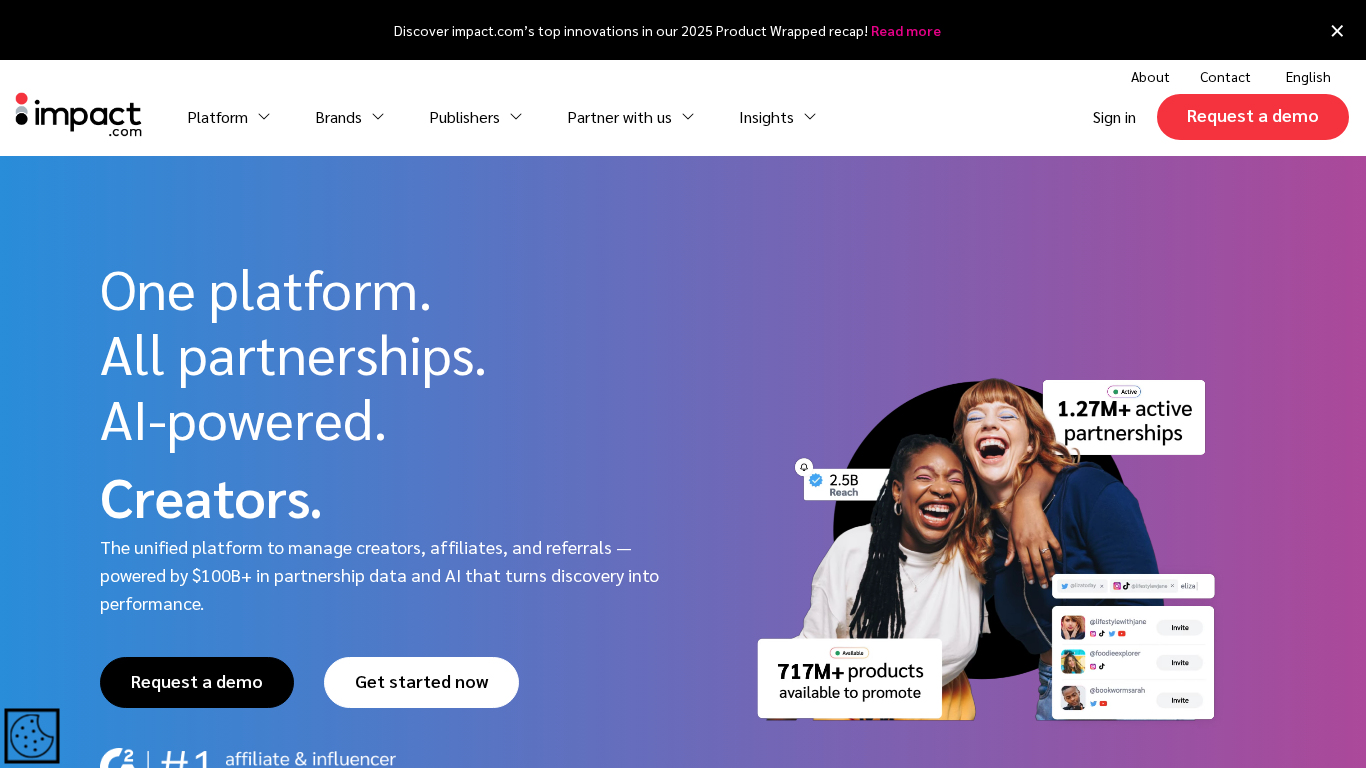 Impact performance marketing platform