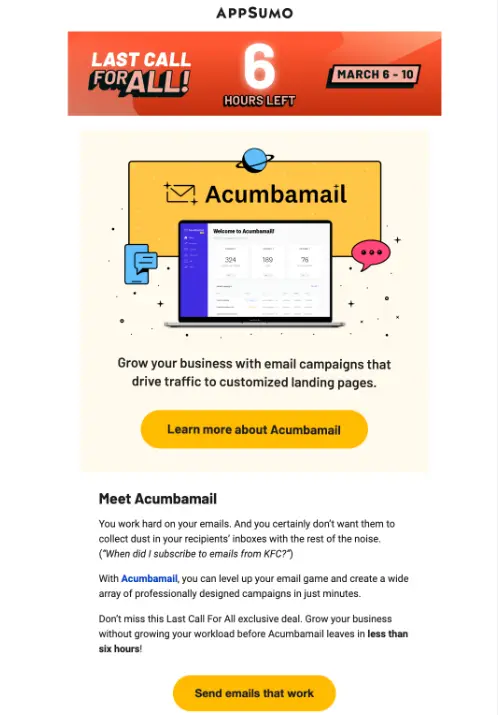 Examples of awesome affiliate campaigns: email, social media, and websites