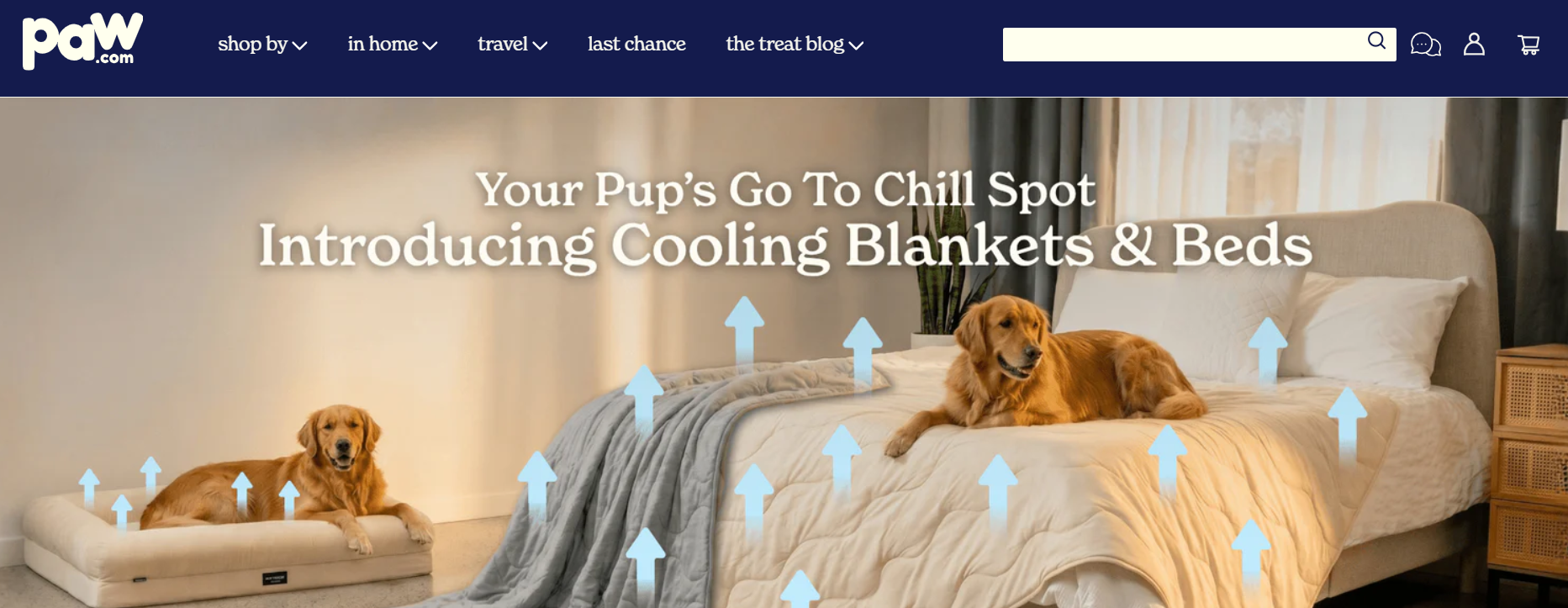 Captura de tela do site da Paw.com