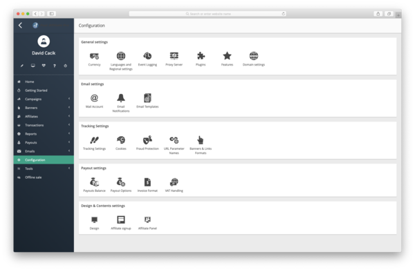 Configuração do Post Affiliate Pro