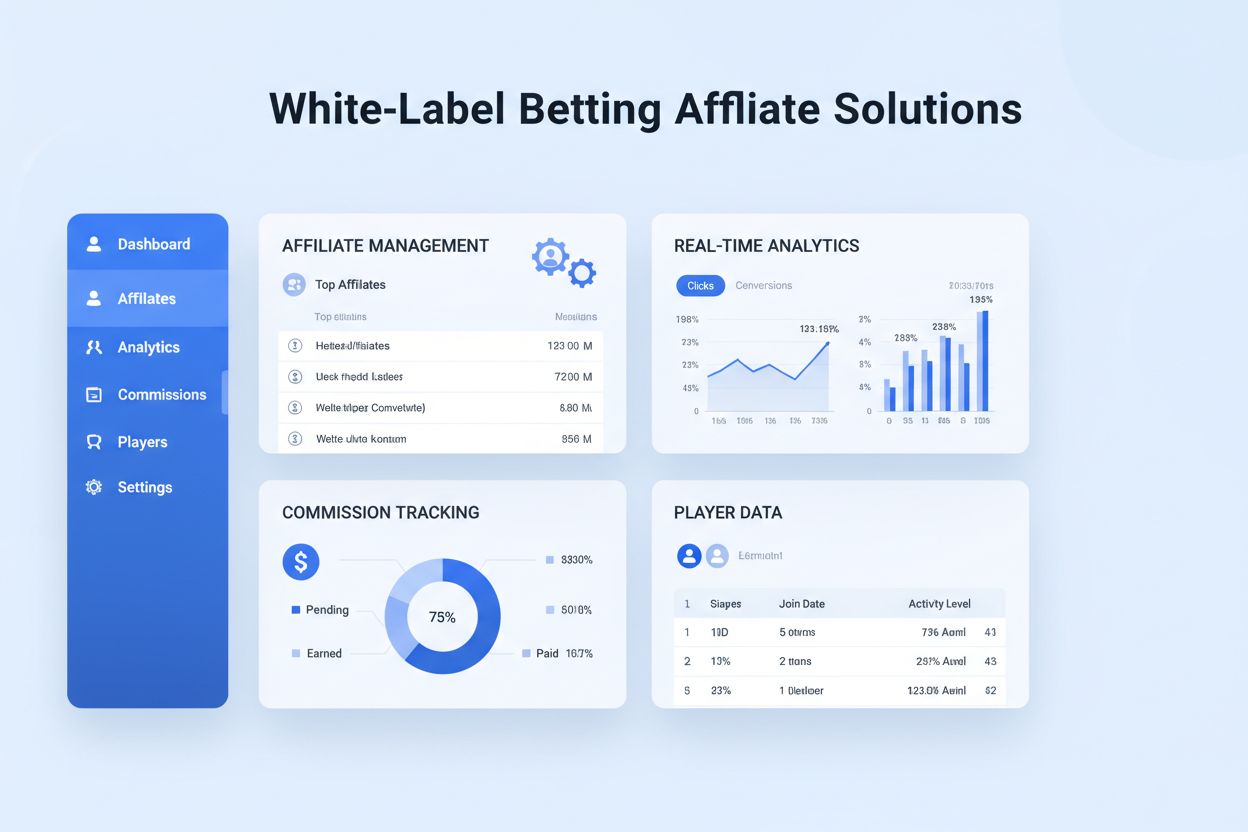 White-Label Betting Affiliate Solutions Dashboard
