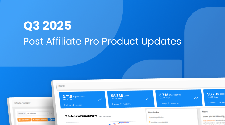 Atualizações do Post Affiliate Pro: Q3 2025