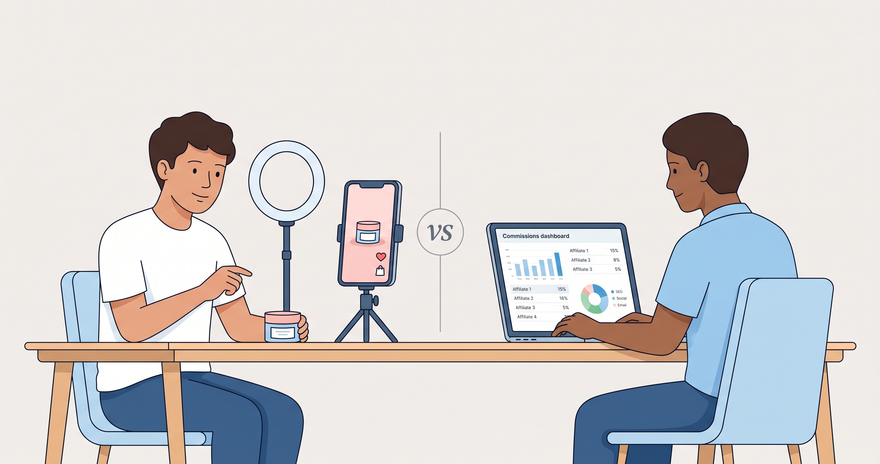Programa de afiliados do TikTok Shop vs. software de afiliados: qual se encaixa na sua loja?