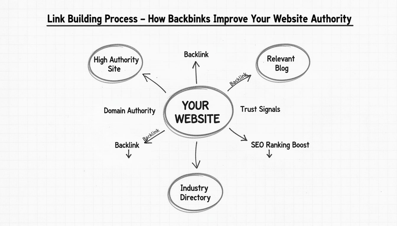 Processo de Link Building - Como Backlinks Melhoram a Autoridade do Site
