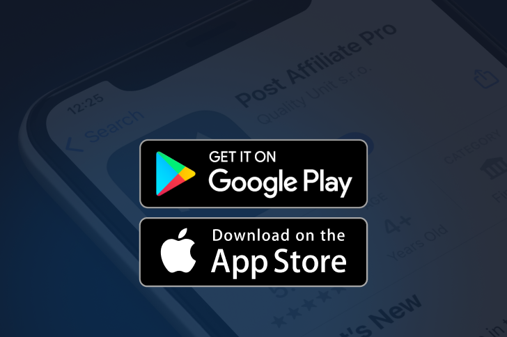Gerencie programas de afiliados em movimento. Baixe nosso app.