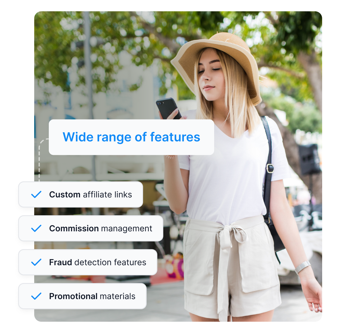 Um diagrama mostrando como funciona um software de rastreamento de afiliados.