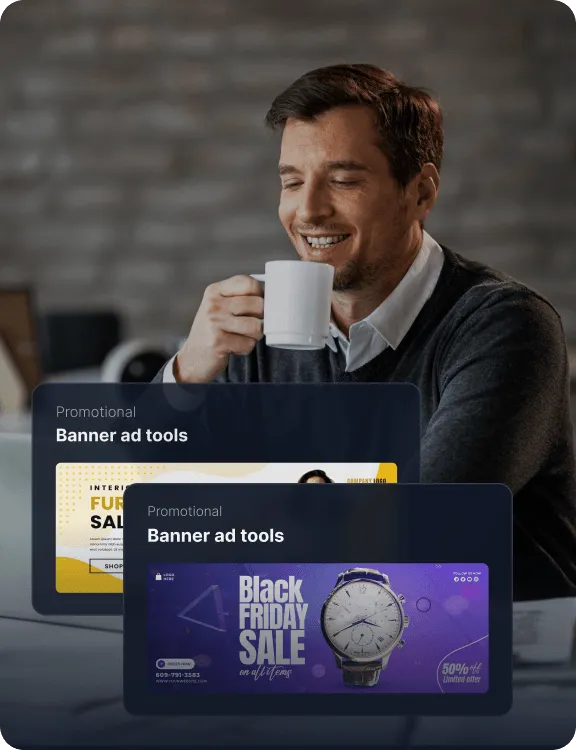 Ilustração dos melhores afiliados e banners